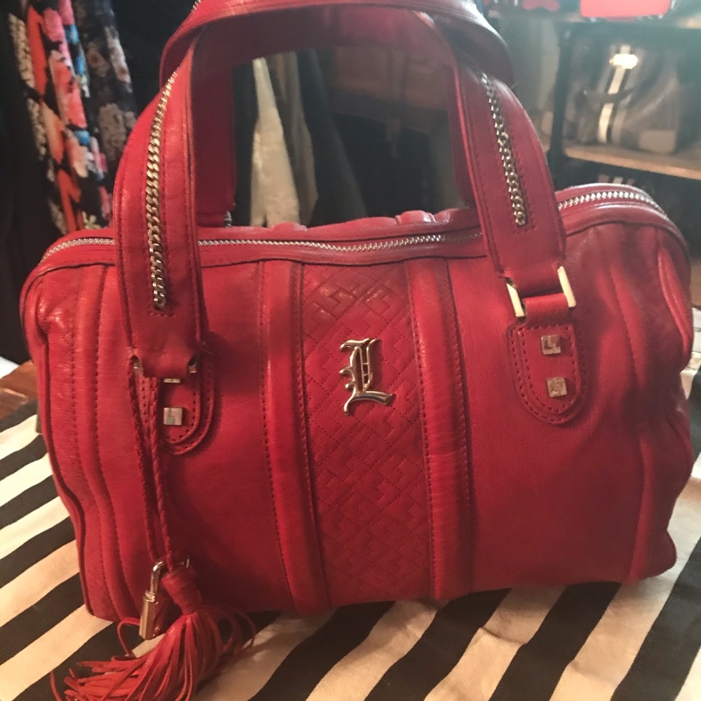 L.A.M.B leather satchel